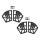 thumbnail image 1 of 2x Gabinete Con Cajones Para Zapatos Bisagra Estante Giratorio Accesorio Gabinete Marcos Abatibles Negro 3 Capas De Espesor, 1 of 5