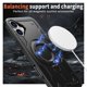 thumbnail image 2 of Para Apple iPhone 16 Plus Funda con Soporte de Anillo O Magnético Invisible, Funda de Teléfono a Prueba de Golpes, Negro, para iPhone 16 Plus, 2 of 6