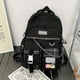thumbnail image 3 of Kawaii Plaid Pattern Laptop Backpack, Preppy Style Student School Bag, Multi Pocket Travel Bookbag For Teen Girls, 3 of 4