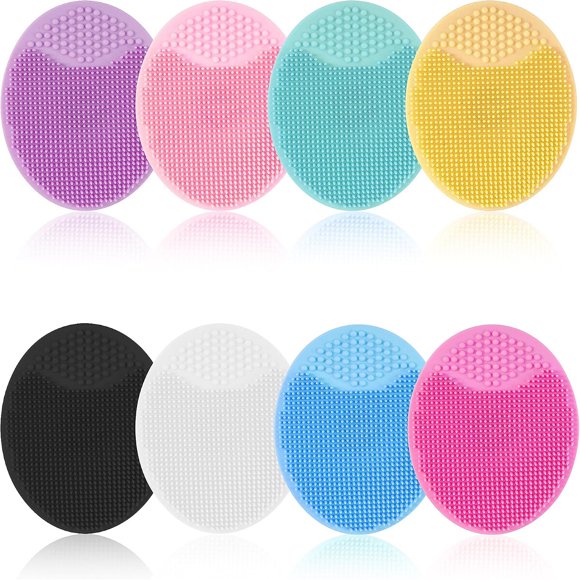 Exfoliador facial de silicona Face Scrubber, paquete de 8