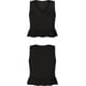 thumbnail image 5 of Top Estilo Babydoll Informal Sin Mangas Con Escote En V Y Dobladillo Con Volantes Para Mujer, 5 of 6