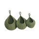 thumbnail image 2 of 3 Cestas Colgantes De Pared Decorativas De Punto Bohemias Para Cocina, Color Verde, 2 of 5