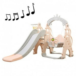 Talbot - Resbalin Columpio Infantil Musical Rosa