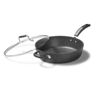 Sartén Starfrit The Rock Antiadherente 30Cm Con Tapa Negra