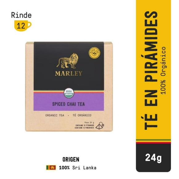 Té Marley Spiced Chai Caja, 12 Un
