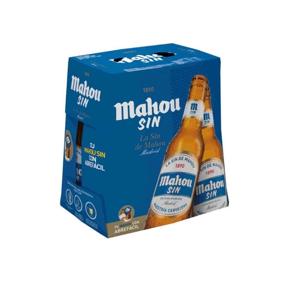 Cerveza Sin Alcohol Pale Lager 0.8° Pack 6 Botella, 250 ml