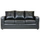 thumbnail image 3 of Living Emanuel 3 Cuerpos Y 2 Poufs - Cuero Sintético Pu Negro, 3 of 6