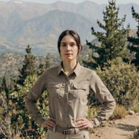 T-World - Blusa Mujer Outdoor Jubae Ripstop Uv Upf+50 Transpirable Verde Musgo