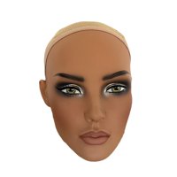 Magideal - Soporte Para Peluca Con Cabeza De Maniquí, Soporte Profesional De Exhibición De Peluca De Pvc, Cabeza De Maniquí Multifuncional Para Pendientes, Peina Sólo Cabeza