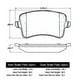 thumbnail image 2 of Pastillas Freno para auto Audi A4 2008-2016 Trasero, 2 of 3
