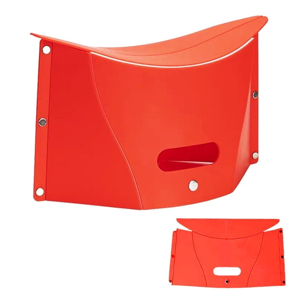 Banco plegable portátil y ligero koofull para camping (rojo)