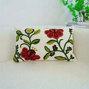 Homestore - Cojin Bordado 30X50 Cm Enredadera