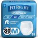 thumbnail image 1 of Ropa interior protectora para adultos Medline FitRight Ultra M 80 unidades, 1 of 6