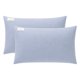 thumbnail image 1 of REGALWOVEN 2 Paquete de Fundas de Almohada de Algodón, Resistente a Arrugas y Duradera con Cierre de Sobre, Unisex Azul Queen, 1 of 4
