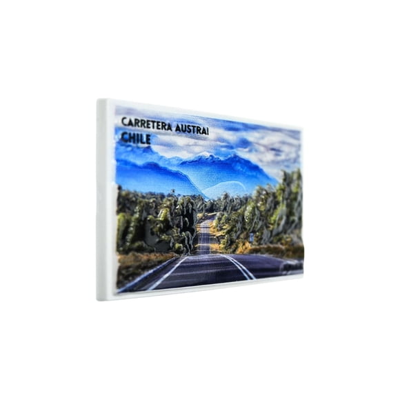 Imán Decorativo Resina 3D Carretera Austral