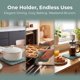 thumbnail image 4 of REGALWOVEN 1 Pcs Agarradores de Ollas, Trivets Resistentes al Calor, Almohadillas Antideslizantes para Cocina Cocinando Verde Oscuro 7.5*7.5in, 4 of 6