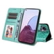 thumbnail image 4 of Funda tipo cartera FOXDOCK para OPPO A96 5G , diseño girasol en relieve, cuero PU, cierre magnético, soporte y tarjetero, 4 of 5
