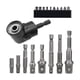 thumbnail image 2 of Right Angle Attachment,Socket Extension Set,1/4 Inch Right Angle Close Quarters Ratcheting Reversible Screwdriver Set for Man Power Tool Accessories Corto, 2 of 5