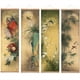 thumbnail image 1 of 4pcs Wooden Shaft Canvas Wall Art Asian Style Pastoral Culture Wall Art For Living Room Study Bedroom Wall Decoration Home Decal, 1 of 2