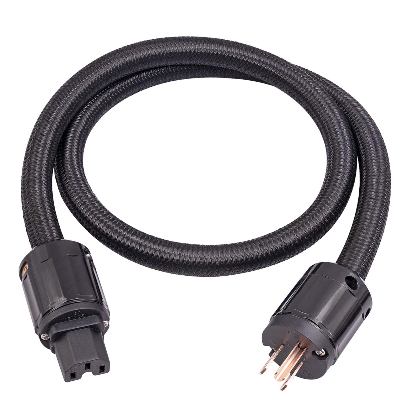 Bothyi - Cable De Alimentación De Audio Cable De Alimentación De Audiófilo Hifi Duradero Portátil De 3 Puntas 1m