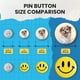 thumbnail image 5 of Piezas para botones nice2have, 200 juegos, pinback de 25 mm, 5 of 9