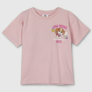 Polera Manga Corta Niña Rosado Paw Patrol