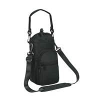 Magideal - Botella De Agua Portadora Bolsas De Botella De Agua De Correa Para Hombro Extraíble Con Cremallera En La Bolsa Para Conducir La Escalada En Bicicleta Negro