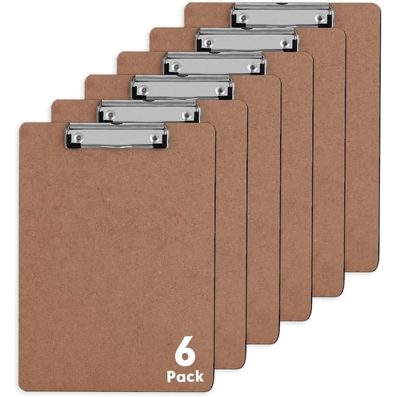 Portapapeles PANDRI de 12,5 x 9 pulgadas, paquete de 6