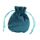 thumbnail image 4 of Bolsa De Terciopelo Con Cordón Para Regalo, Para Anillos Y Joyas, Color Azul, 9,5 X 11,5 Cm, 4 of 5