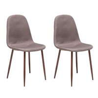 Spazzio - Kit 2 Sillas Cross Canela - Nogal