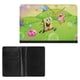 thumbnail image 2 of Bob Esponja Porta Pasaporte y Cartera de Viaje Premium de Cuero PU, Funda de Pasaporte Bloqueo RFID con Ranuras para Tarjetas de Crédito, Estuche para Libro de Pasaporte para Familia 10cm × 15cm, 2 of 6