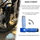 thumbnail image 3 of Estriberas traseras plegables para motocicleta JXPANG M8, azules, universales, 3 of 7