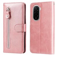 Gangxun - Funda Con Cremallera Para Xiaomi Poco M7 4G, Carcasa Cartera De Cuero Pu Con Soporte Y Tarjetero