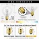 thumbnail image 2 of Bombillas de repuesto Rincentd G40 5 W 120 V Clear Globe (paquete de 25), 2 of 7