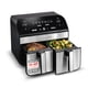 thumbnail image 1 of Freidora Gourmia, doble cesta, 10 litros, 1600 W, FryForce 360°, negra, 1 of 8