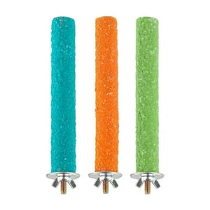 Genérico - 3 Uds Jaula Rama Perchas Pie Juguete Loro Percha Para Conures Periquitos Periquitos 20Cm X 1,5 Cm