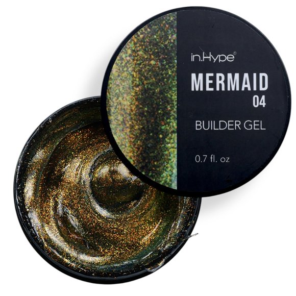 Gel Hard Builder para superposiciones, extensiones y fortalecimiento de uñas IN.HYPE Mermaid Chameleon