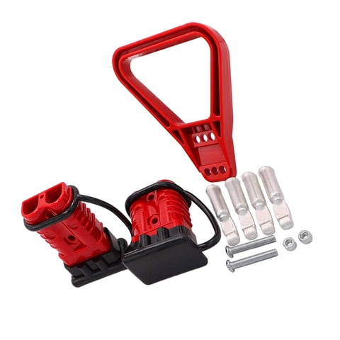 Magideal - Cable De Puente De Desconexión De Conexión Rápida De Batería, Conector De Alimentación De Batería Para Coche, Bicicleta, Atv, Cabrestantes, Motores De Rojo