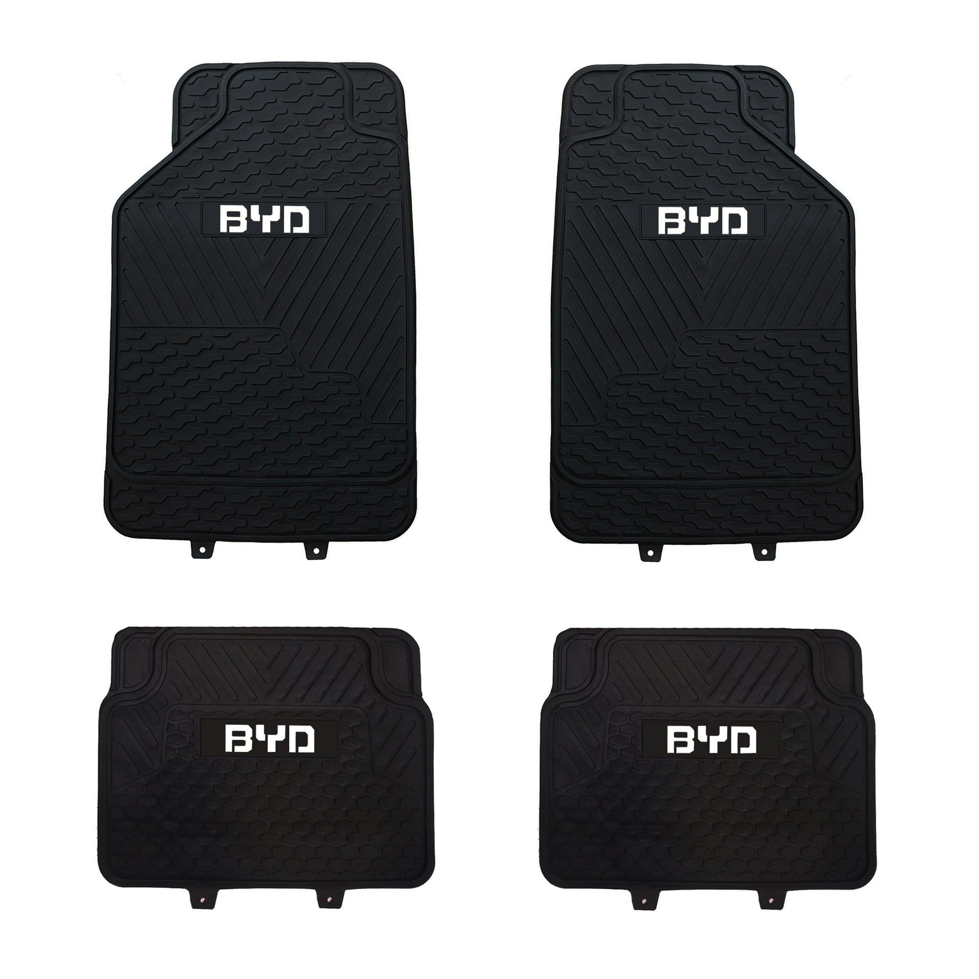 Jj Group - Pisos De Goma Marca Byd Para Vehículos 4 Piezas