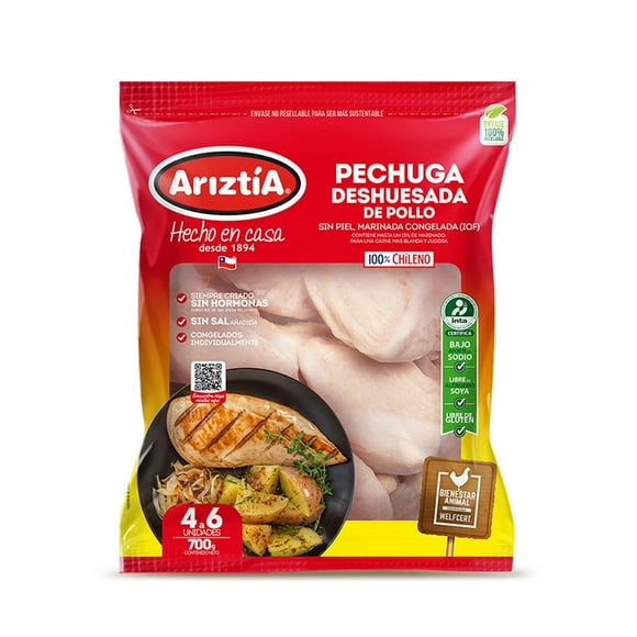 Pollo Pechuga Deshuesada Congelada, 700 g