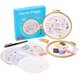 thumbnail image 1 of Kit de bordado Clever Poppy para principiantes con aro y hilo, 1 of 8