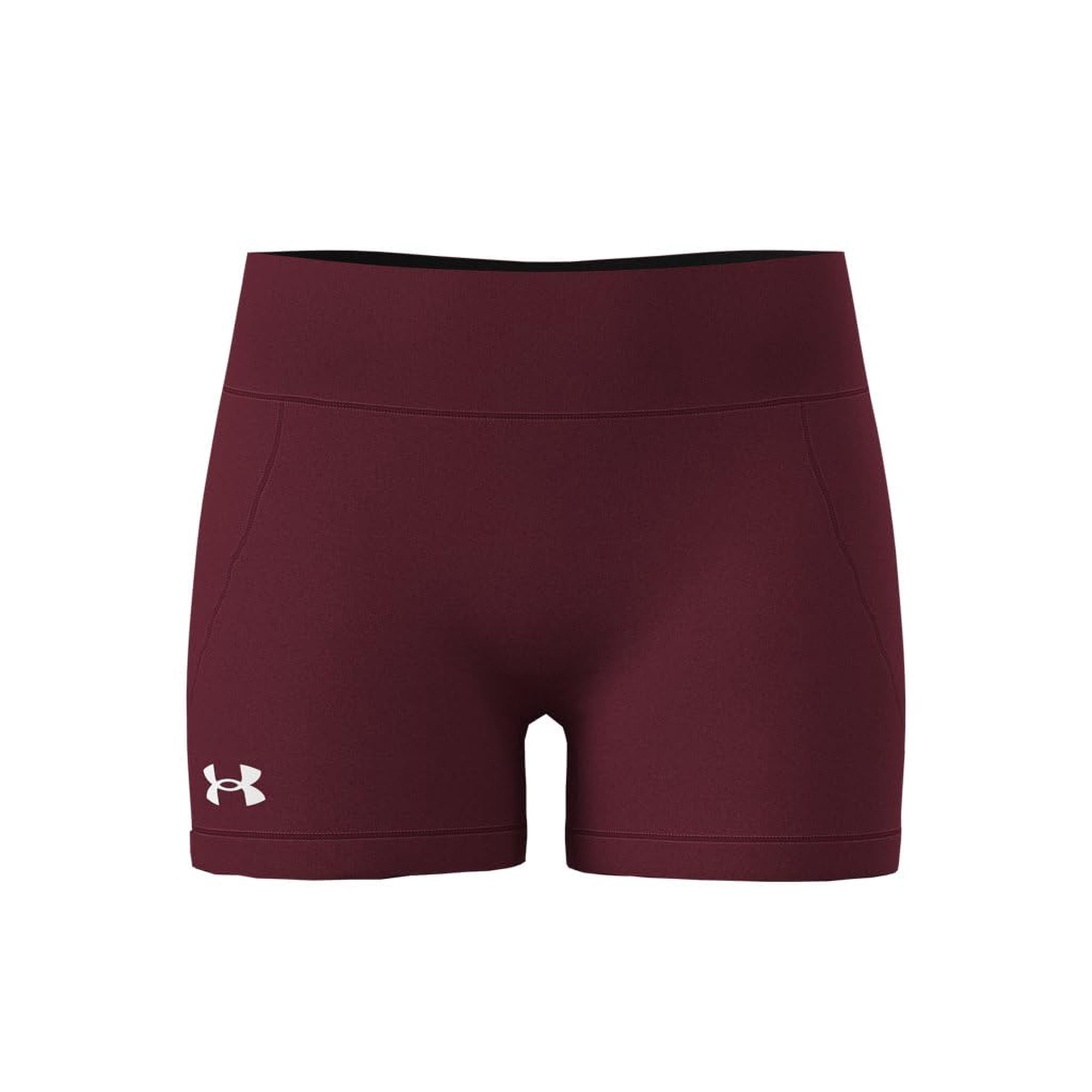 Pantalones Cortos Under Armour Team Shorty 3 Para Mujer, Color Cardenal/blanco