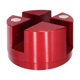 thumbnail image 1 of Protector De Riel De Marco Profesional Resistente Con Almohadilla De Gato Ranurada Magnética Universal Rojo, 1 of 5