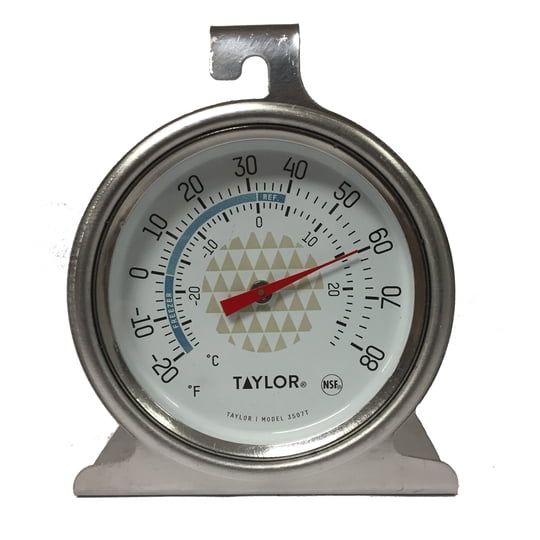 Termómetro Para Refrigerador Taylor Tru Temp Con Esfera De 6.4 cm, Rango -7 °c A 27 °c