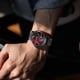 thumbnail image 3 of FANMIS Reloj de carreras para hombre con rueda de automóvil giratoria 3D, 3 of 3