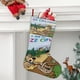 thumbnail image 2 of El Show de Oso Yogi Tema: Calcetines de Navidad, fino lino blanco para colgar en escaleras y chimenea, decoración navideña para el hogar, regalo de Navidad.54cm×38cm, 2 of 5