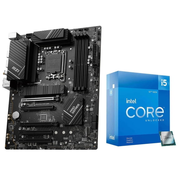 Placa madre CPU Micro Center Intel i5-12600KF 12ª generación