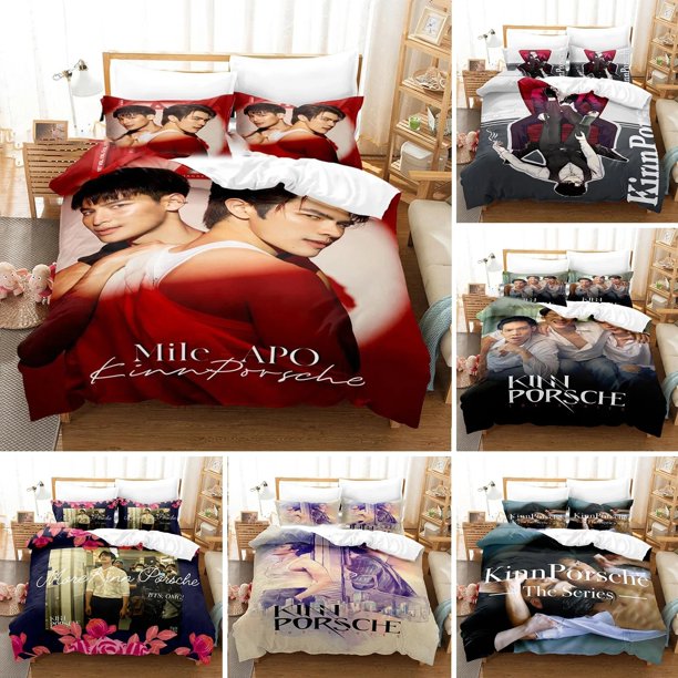 ed KinnPorsche Mileapo Bedding Set Duvet Cover Bedroom Comforter Quilt Cover Home Textile