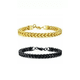 thumbnail image 2 of Pulsera masculina de acero quirúrgico, brazalete, color plata, 2 of 3