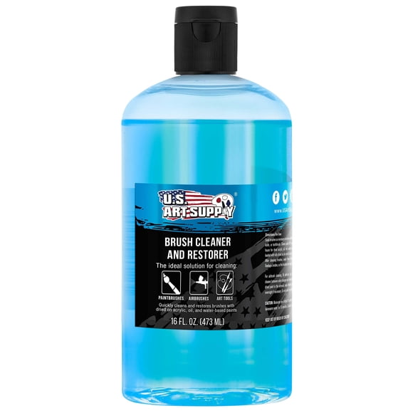 Brush Cleaner and Restoreer U.S. Art Supply, botella de 473 ml